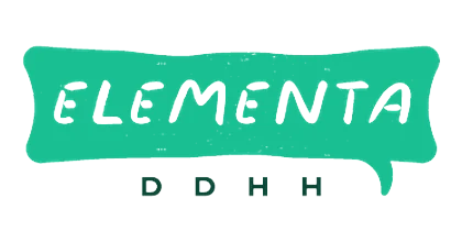 Logo de Elementa DDHH, aliado de Programa Compañeros A.C.