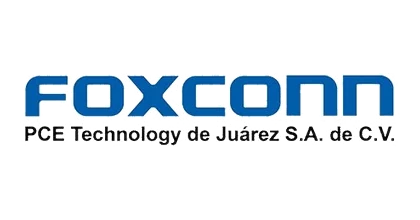 Logo de Foxconn Juárez, aliado de Programa Compañeros A.C.